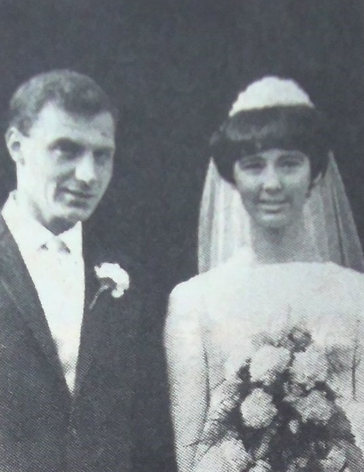 Brian Woolford and Annette Jones on their wedding day.