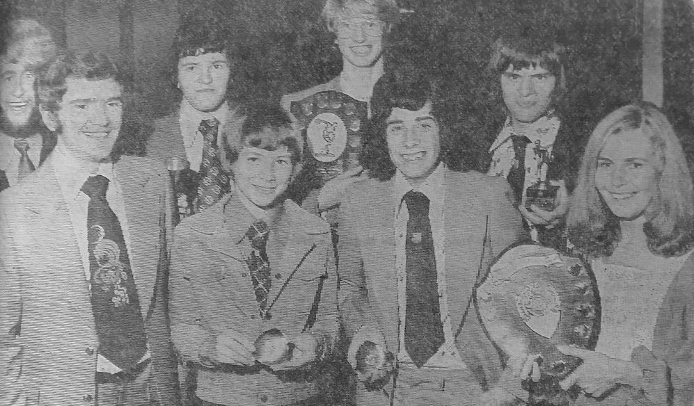 Pictured are, left to right, back row: Chris Preston, Dave Swindell, Bill Innes, Mark Feeney. Front row: Doug Hanna, Neil Tunstall, Phil Ashley and Margaret Ashcroft.