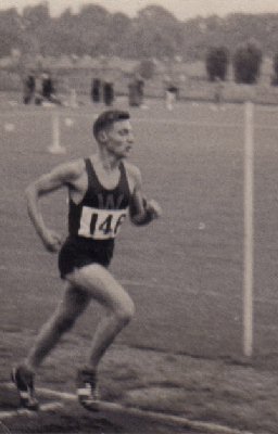 Brian Woolford at a track meeting in 1960