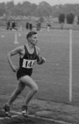 Brian Woolford at a track meeting in 1960