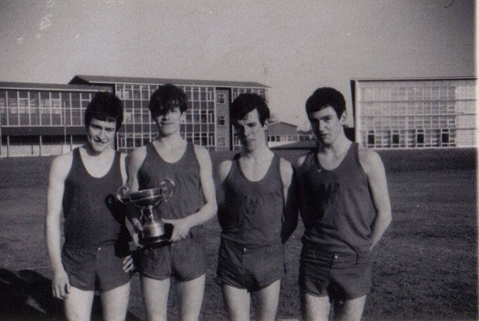 Youth team - Winners of the West Lancashire Championships on 28/01/1968, Brian Knox, Dave Lockley, Johnny Jones and Melvyn Schless