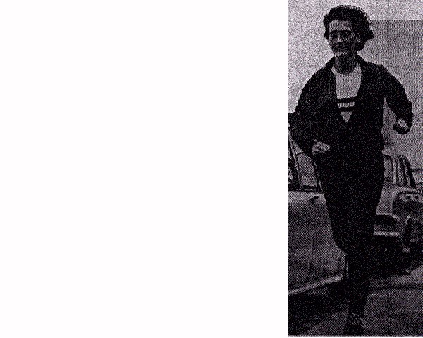 Barbara Banks of Wallasey setting out on a training session.