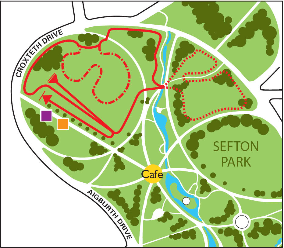 Sefton Park Course Map