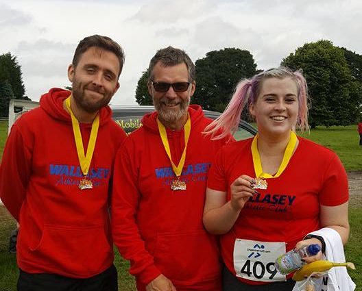 Jack Poland, Keith Marsden and Claire Marsden