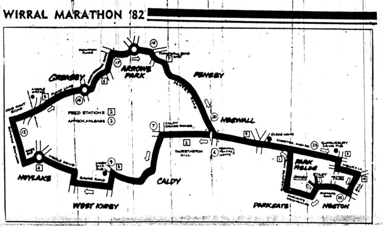 Wirral Marathon Course