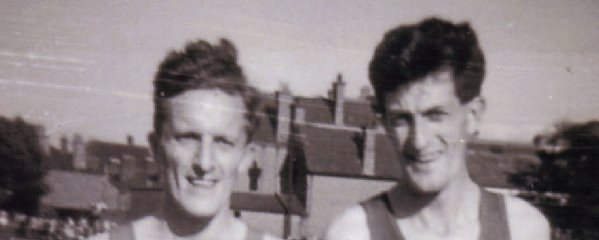 Denis and Tony Dickinson at Earlstown Viaduct 13.08.49. Denis the younger brother is on the left and Tony on the right. Photo taken at Earlstown Viaduct meeting on 13th August 1949