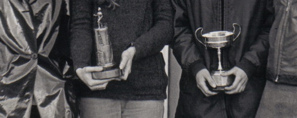 Northern Cross-Country winning team 1972 at Rawthenstall comprising from the left Janice Watts, Margaret Ashcroft, Barbara Banks and Mary Caldwell