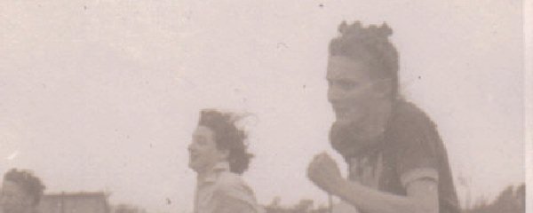 Penny Price in the 100 yards at the Birkenhead & Wirral Sports Festival at Upton on Whit Monday 29/05/1950