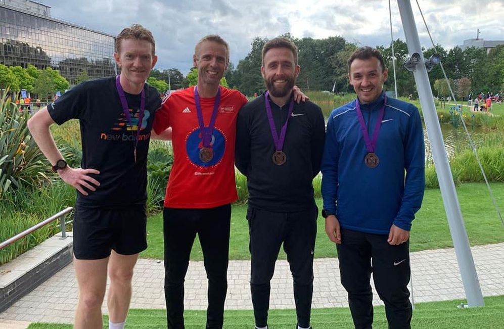 Bronze medal winning team Chris Jones, Rob Pearse, Jack Poland and Joe Boden