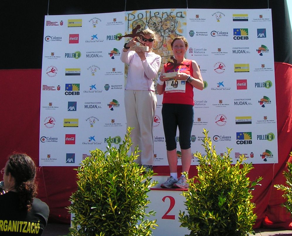Julie on the podium