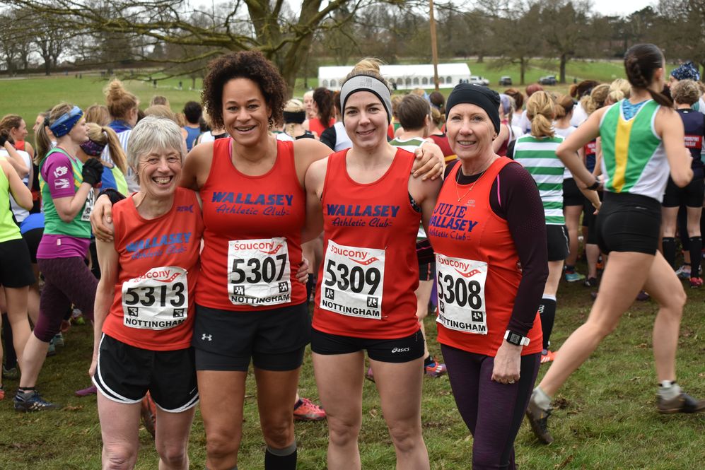 Mary Rees, Michelle Alty, Becky Blacklock and Julie Barbat