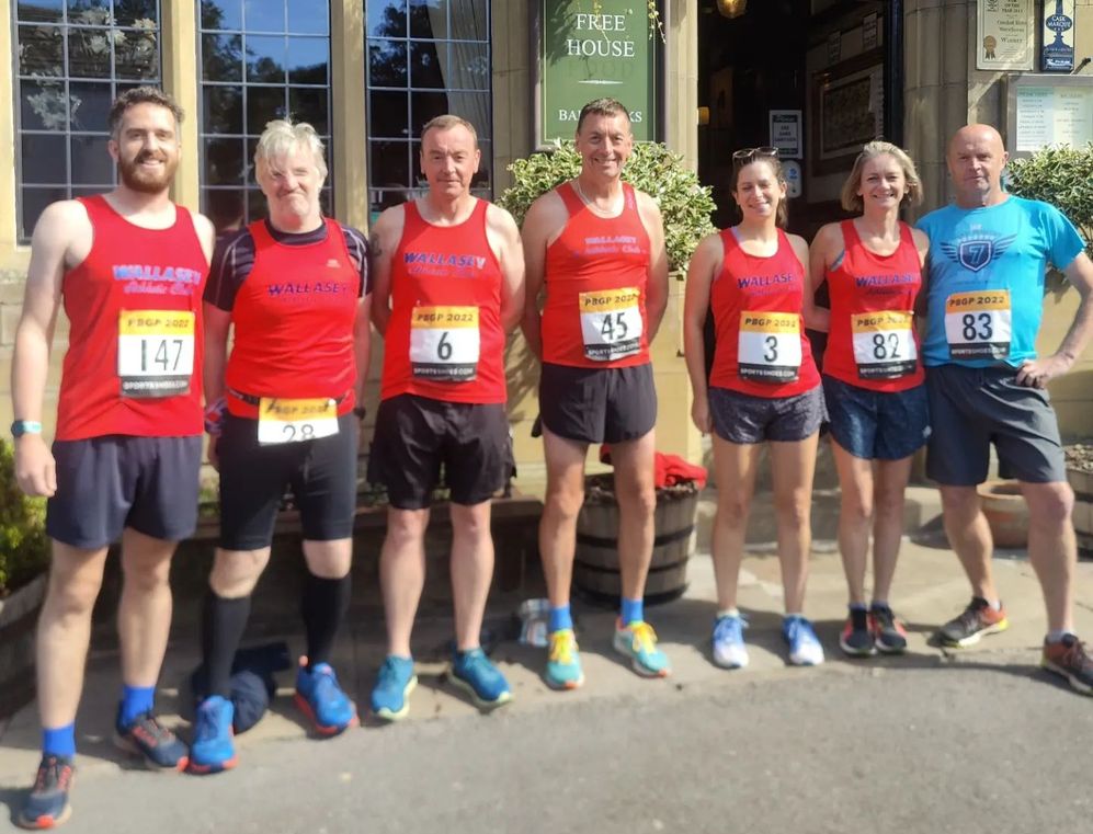 Dom Warren, Martin Connell, Pete Barham, Mike Dyson, Katherine Andrew and Jan and Paul McArd