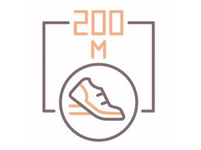 200m